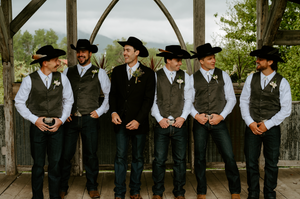 Grooms & Groomsmen Bolo Ties – Frontera Jewelry | Custom Wedding