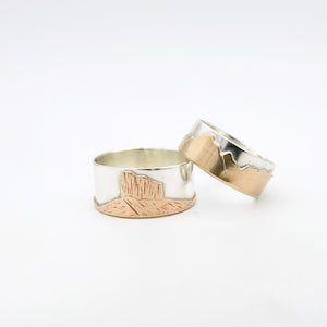 Custom Gold and Silver Weddding Ring