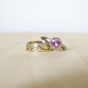 Custom Montana Sapphire Ring, Gold Desert Ring