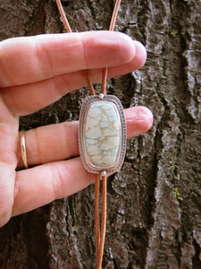 Australian Variscite Lady Bolo Tie