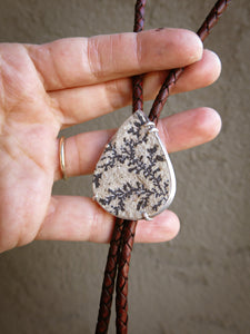 Dendritic Limestone Bolo Tie