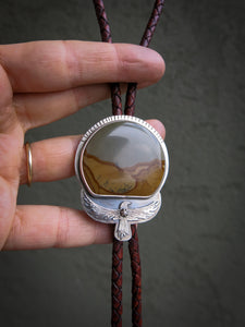 Landscape Jasper Bolo Tie